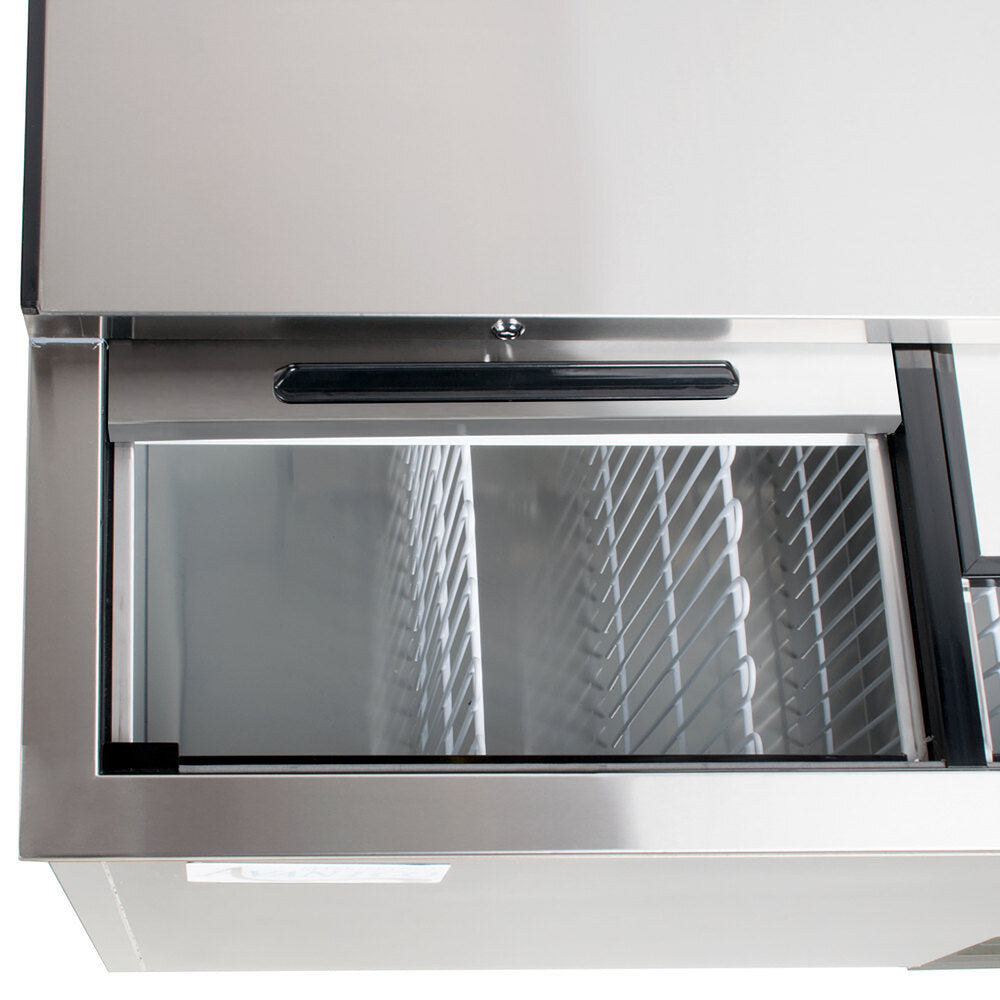 FrostEdge Systems HBB-50-HC-S 50" Stainless Steel Horizontal Bottle Cooler